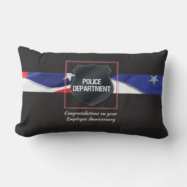 Aangepaste naam, Jubileum politiewerknemer Kussen (Voorkant)