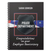 Aangepaste naam, Jubileum politiewerknemer Notitieboek (Voorkant)