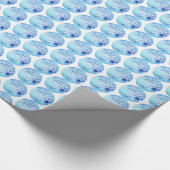 Aangepaste naam, Jubileum voor eerste bruiloft Cadeaupapier (Hoek)