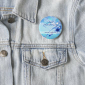 Aangepaste naam, Jubileum voor eerste bruiloft Ronde Button 5,7 Cm (In situ)