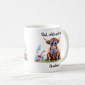 Aangepaste Naam Juli 4e Koe Onafhankelijkheidsdag Koffiemok (Voorkant rechts)
