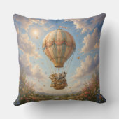 Aangepaste naam Jungle Dieren Heet Lucht Ballon Kussen (Achterkant)