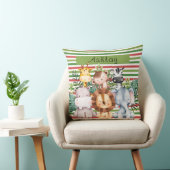 Aangepaste naam Jungle Safari Dieren Kussen (Stoel)