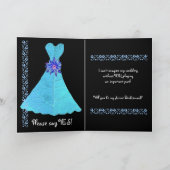 (Aangepaste naam) JUNIOR BRIDESMAID PAARSE jurk 2 (Binnen)