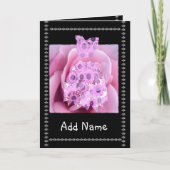 Aangepaste Naam Junior Bruidsmeisje PINK Bloemen J (Voorkant)