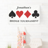 Aangepaste naam kaartspeler en tekstbanner spandoek (Insitu)