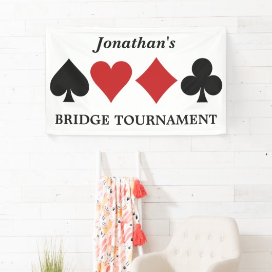 Aangepaste naam kaartspeler en tekstbanner spandoek (Insitu)