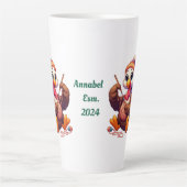 Aangepaste naam kalkoen haken latte mok (Voorkant)