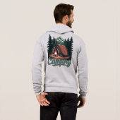 Aangepaste naam kamperen hoodie (Achterkant volledig)