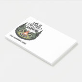 Aangepaste naam kamperen post-it® notes (Schuin)