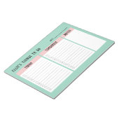 Aangepaste naam Kantoor om cadeauchequelijst te do Notitieblok (Schuin)