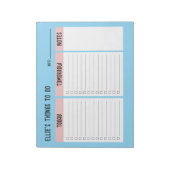 Aangepaste naam Kantoor om cadeauchequelijst te do Notitieblok (Linkerzijde)