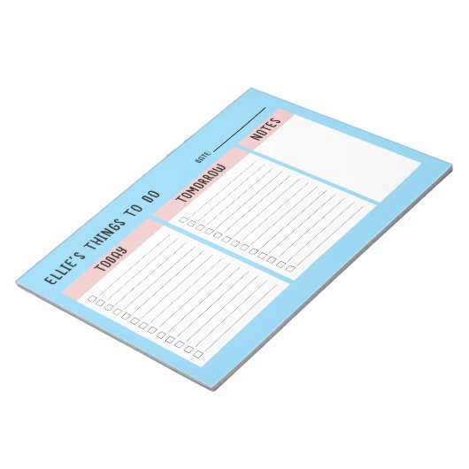 Aangepaste naam Kantoor om cadeauchequelijst te do Notitieblok (Schuin)