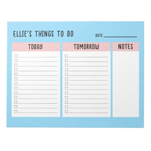 Aangepaste naam Kantoor om cadeauchequelijst te do Notitieblok (Voorkant)