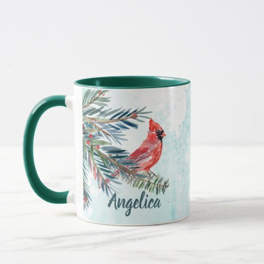 Aangepaste naam kardinaal geschenkmok mok (Links)