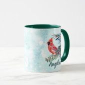 Aangepaste naam kardinaal geschenkmok mok (Voorkant rechts)