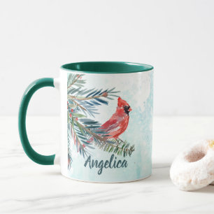 Aangepaste naam kardinaal geschenkmok mok