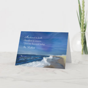Aangepaste naam Katholieke priester Vaderdag Ocean Kaart