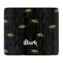 Aangepaste naam kattenogen op zwart