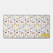 Aangepaste naam Kawaii-patroon Bureaumat (Voorkant)