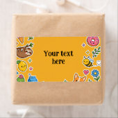 Aangepaste naam Kawaii stickerframe Etiket (Insitu)