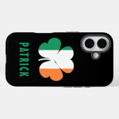 Aangepaste naam Keltisch Ierland Klaver Ierse vlag Case-Mate iPhone Case (Achterkant (horizontaal))