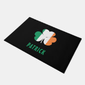 Aangepaste naam Keltisch Ierland Klaver Ierse vlag Deurmat (Schuin)