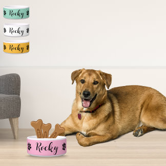 Aangepaste naam keramische hondenkom - Persoonlijk Voerbakje