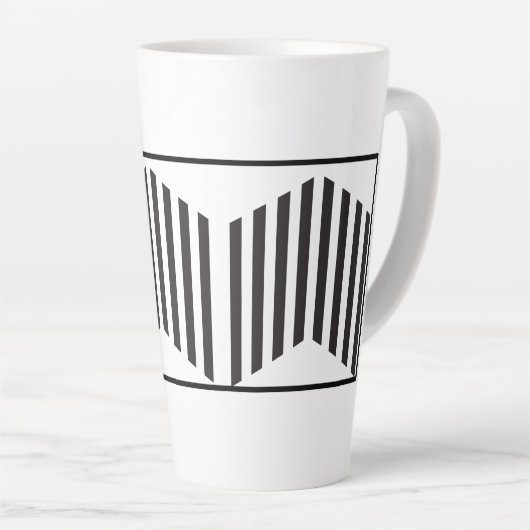 Aangepaste Naam Keramische Koffiebeker met Modern  Latte Mok (Rechterhoek)