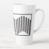 Aangepaste Naam Keramische Koffiebeker met Modern  Latte Mok (Rechts)