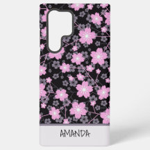 Aangepaste naam Kersenbloesem roze bloempatroon