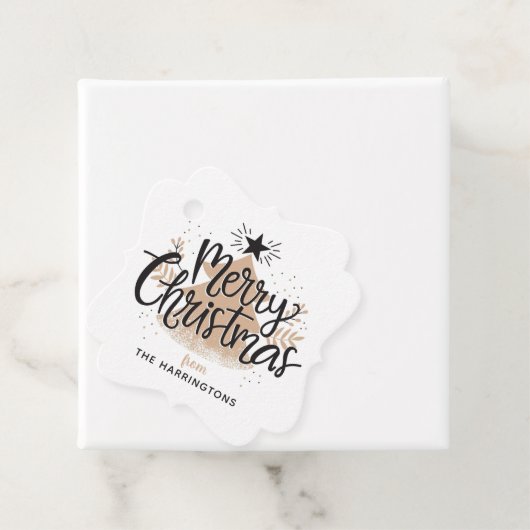 Aangepaste naam Kerst gunst / cadeau labels (In situ)