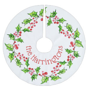 Aangepaste naam Kerst Krans boom rok Kerstboom Rok