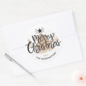 Aangepaste naam Kerst stickers (Envelop)