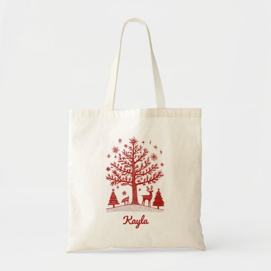 Aangepaste Naam Kerst Tas (Voorkant)