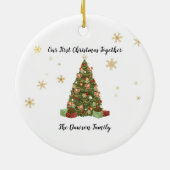 Aangepaste Naam Kerstboom Acryl Ornament (Achterkant)