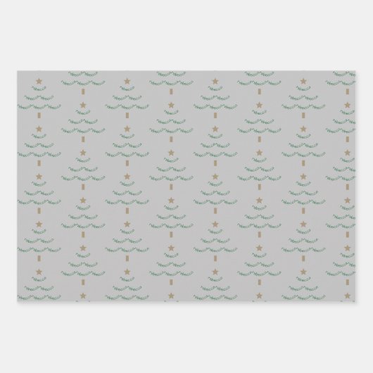 Aangepaste naam Kerstboom inpakpapier (Voorkant 3)