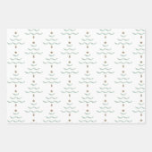 Aangepaste naam Kerstboom inpakpapier (Voorkant)