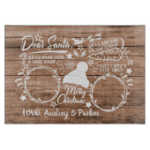 Aangepaste naam kerstcadeau voor kerstavond snijplank (Voorkant)