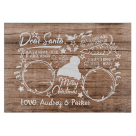 Aangepaste naam kerstcadeau voor kerstavond snijplank