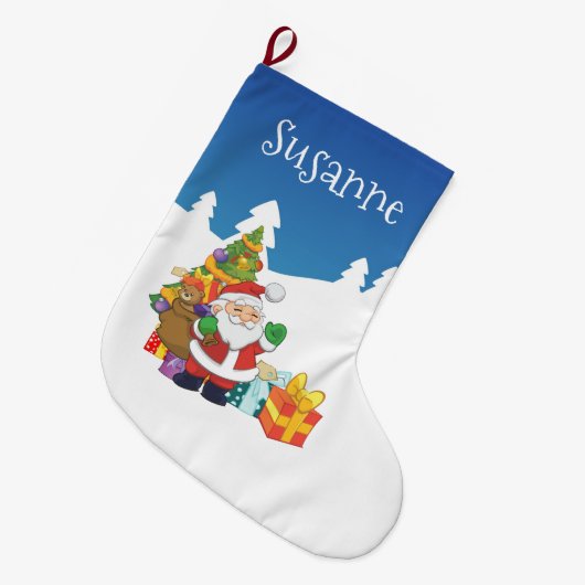 Aangepaste naam kerstkerstkerstkerstkerstkerstkers grote kerstsok (Voorkant (Hangend))