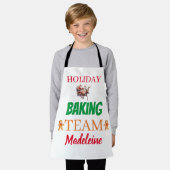 Aangepaste Naam Kerstkunst Vakantie Bakken Team Schort (Gedragen)
