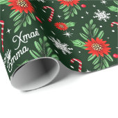 Aangepaste Naam Kerstmis Bright kleuren Wrapping P Cadeaupapier (Rol Hoek)