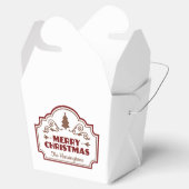 Aangepaste naam Kerstmis gunst dozen Bedankdoosjes (Geopend)