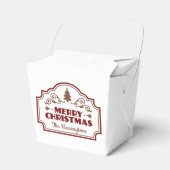 Aangepaste naam Kerstmis gunst dozen Bedankdoosjes (Voorkant Zijde)