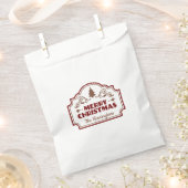Aangepaste naam Kerstmis gunst tassen Bedankzakje (Geknipt)