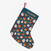 Aangepaste naam Kerstmis Santa Kleine Kerstsok (Voorkant (Hangend))