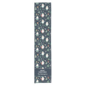 Aangepaste naam Kerstmis Santa Korte Tafelloper (Voorkant)