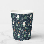 Aangepaste naam Kerstmis Santa Papieren Bekers (Rechts)