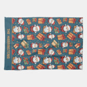 Aangepaste naam Kerstmis Santa Theedoek (Horizontaal)